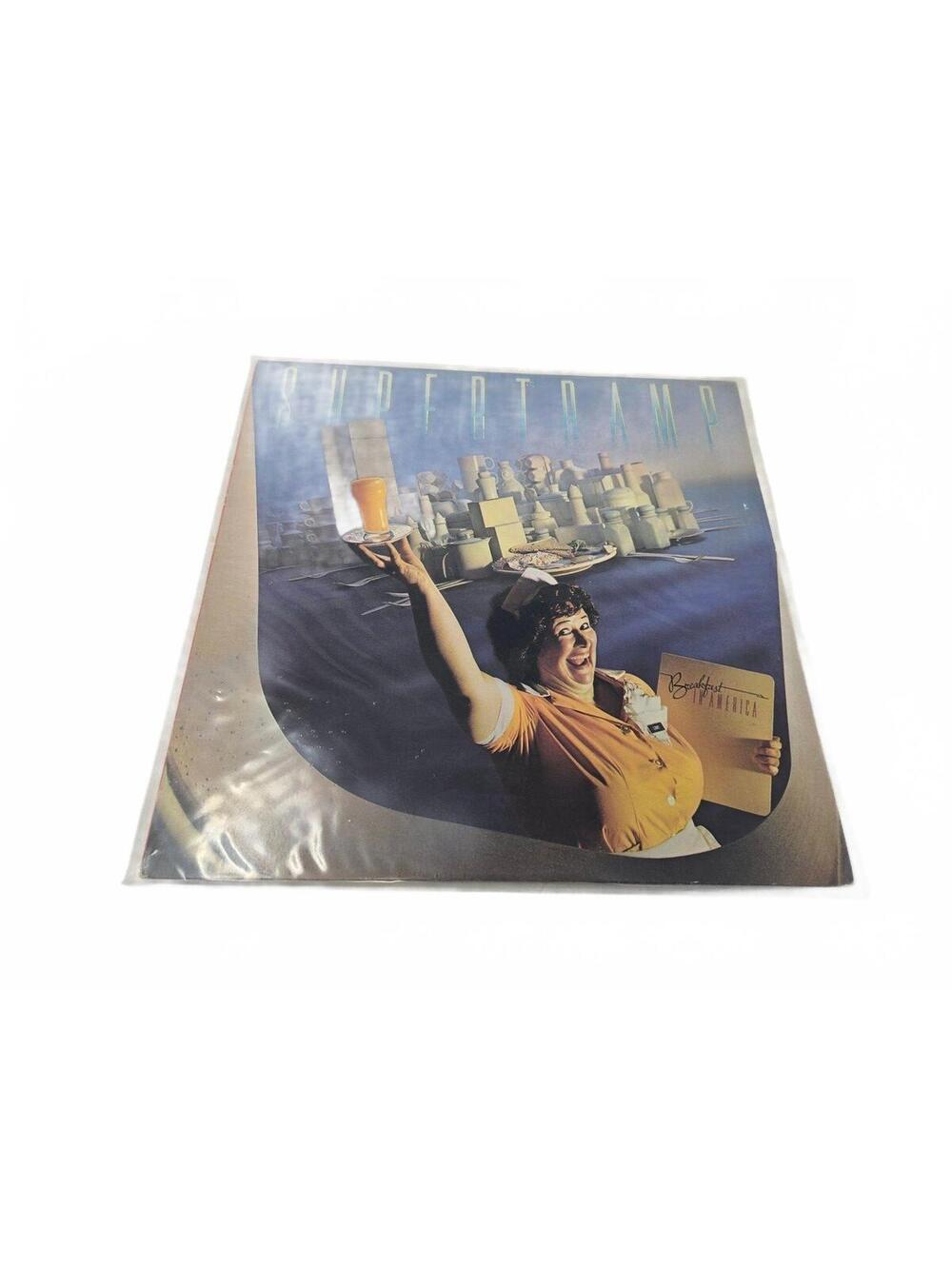 Vintage vinyl record with guitarist cover